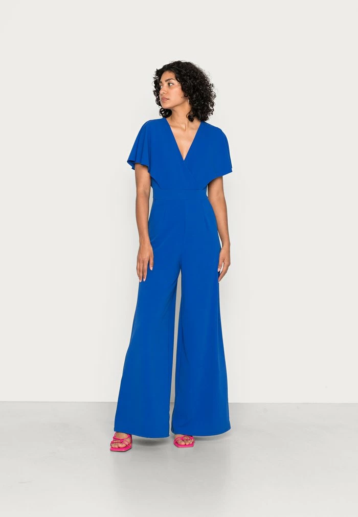 WGXZL WEDDING - BETTY V NECK WRAP JUMPSUIT - Jumpsuit - electric blue WAL G. WGXZL WEDDING - BETTY V NECK WRAP JUMPSUIT - Jumpsuit - Electric Blue -WAL G. Sales Store 4bc2c461c4be4c6cb85da317f321c96c