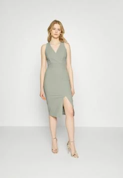 WAL G. ANDY MIDI DRESS - Cocktail Dress / Party Dress - Pearl Grey