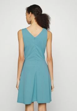 WAL G. BERTIE PLUNGE NECK SKATER DRESS - Cocktail Dress / Party Dress - Powder Blue -WAL G. Sales Store 4c687d351a9c4240856a500186f1477a