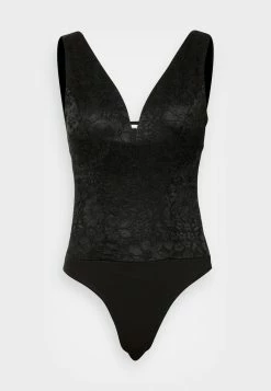 WAL G. ELOISE V NECK BODY SUIT - Top - Black -WAL G. Sales Store 4d3f3b081d8d4f2893628df7dc0d2e45