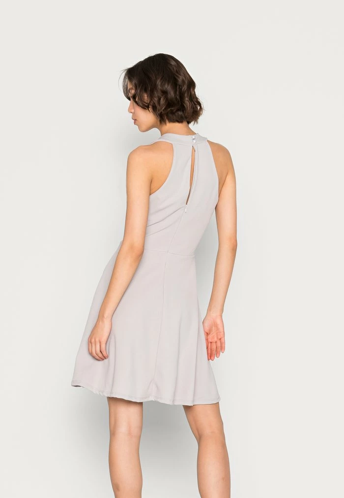 DIAZ HALTER NECK WRAP SKATER DRESS - Cocktail dress / Party dress - pearl grey WAL G. DIAZ HALTER NECK WRAP SKATER DRESS - Cocktail Dress / Party Dress - Pearl Grey -WAL G. Sales Store 4d4caad1b2ee4c71905b30622bd8f69f