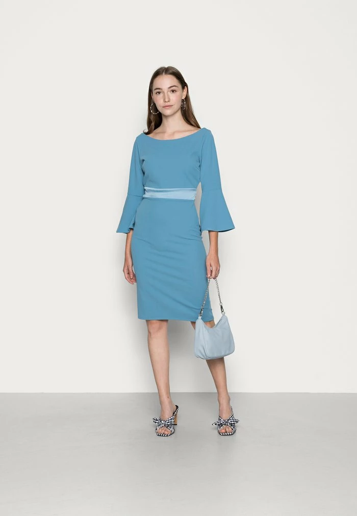VINNIE FLARE SLEEVE MIDI DRESS - Jersey dress - cornflour blue WAL G. VINNIE FLARE SLEEVE MIDI DRESS - Jersey Dress - Cornflour Blue -WAL G. Sales Store 4e1a5b9d760947f980316074d035918b