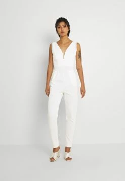 WAL G. NIKKI V NECK - Jumpsuit - White