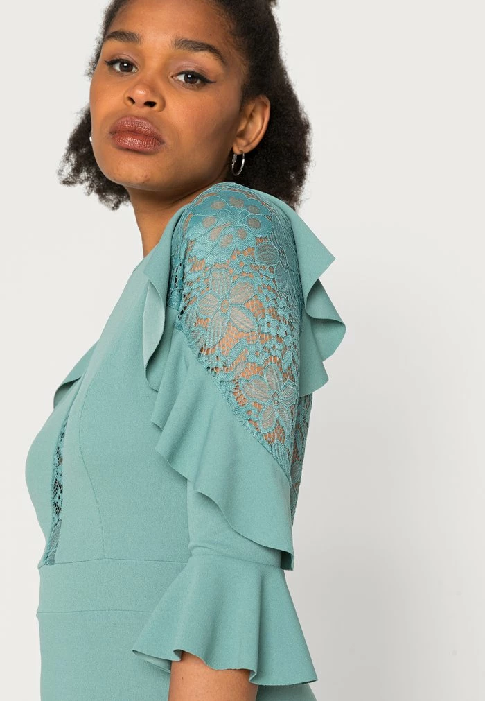 MARLEE FRILL DRESS - Cocktail dress / Party dress - sage green WAL G. MARLEE FRILL DRESS - Cocktail Dress / Party Dress - Sage Green -WAL G. Sales Store 4efdd0d40bb04e10b1f058e3d38edc74