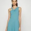 WAL G. BERTIE PLUNGE NECK SKATER DRESS - Cocktail Dress / Party Dress - Powder Blue