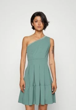 WAL G. JANINE SKATER DRESS - Jersey Dress - Sage Green