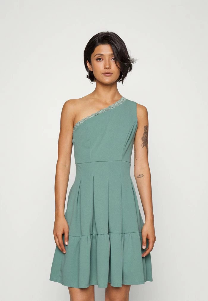 JANINE SKATER DRESS - Jersey dress - sage green WAL G. JANINE SKATER DRESS - Jersey Dress - Sage Green -WAL G. Sales Store 4f9ecb7e9c754f168c11f0b8430de270