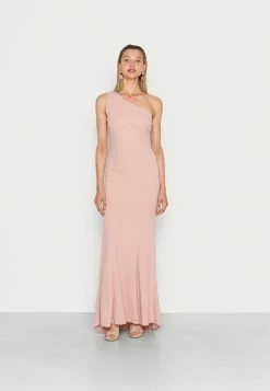 WAL G. WGXZL WEDDING - DREAMY ONE SHOULDER LACE MAXI DRESS - Occasion Wear - Blush Pink