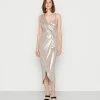 WAL G. MIDI DRESS - Cocktail Dress / Party Dress - Silver