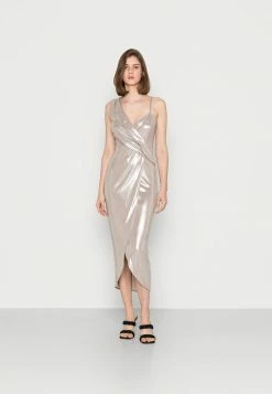 WAL G. MIDI DRESS - Cocktail Dress / Party Dress - Silver