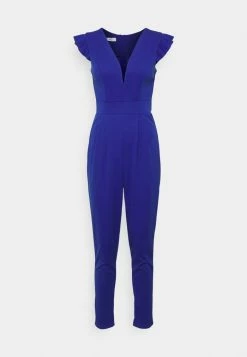 WAL G. RILEY FRILL SLEEVE - Jumpsuit - Electric Blue