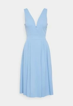 WAL G. ADDISON V NECK MIDI DRESS - Jersey Dress - Cornflower Blue -WAL G. Sales Store 533230d837f343fc8c66232ebdd787f4