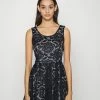 WAL G. GINA SKATER DRESS - Cocktail Dress / Party Dress - Navy/white