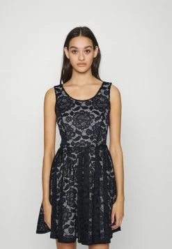 WAL G. GINA SKATER DRESS - Cocktail Dress / Party Dress - Navy/white