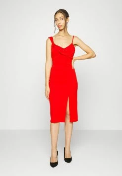 WAL G. VERA STRAP MIDI DRESS - Jersey Dress - Red -WAL G. Sales Store 5614201ed9ca41e7b4b37e29c7d3bdd1
