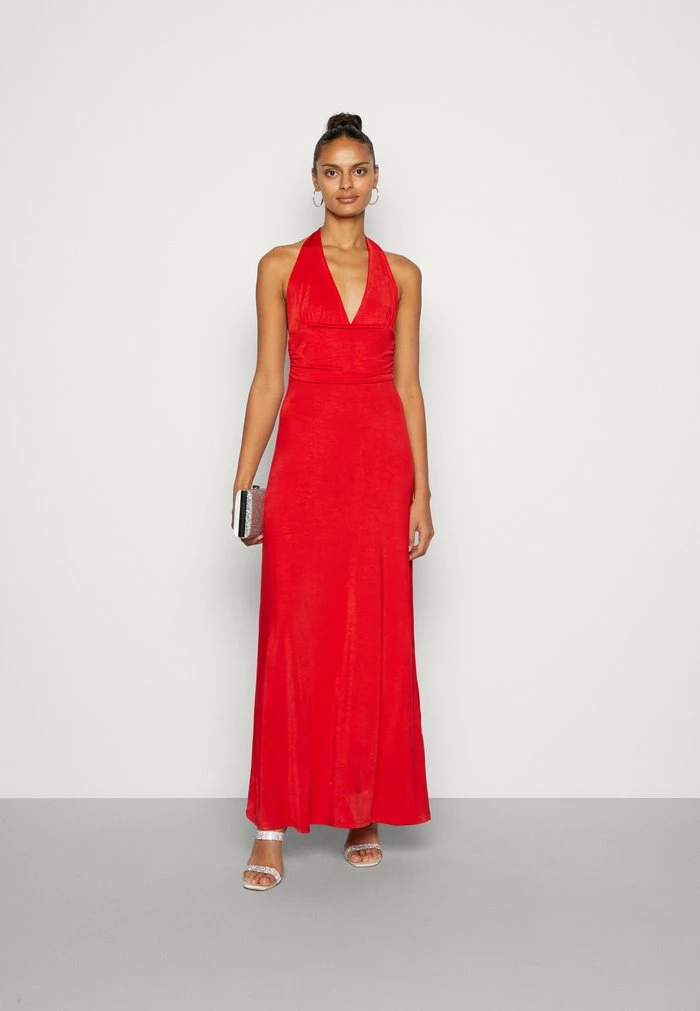 EDDIE V-NECK MAXI DRESS - Jersey dress - red WAL G. EDDIE V-NECK MAXI DRESS - Jersey Dress - Red -WAL G. Sales Store 564685b1014d4a15bc03012f8a51e01b