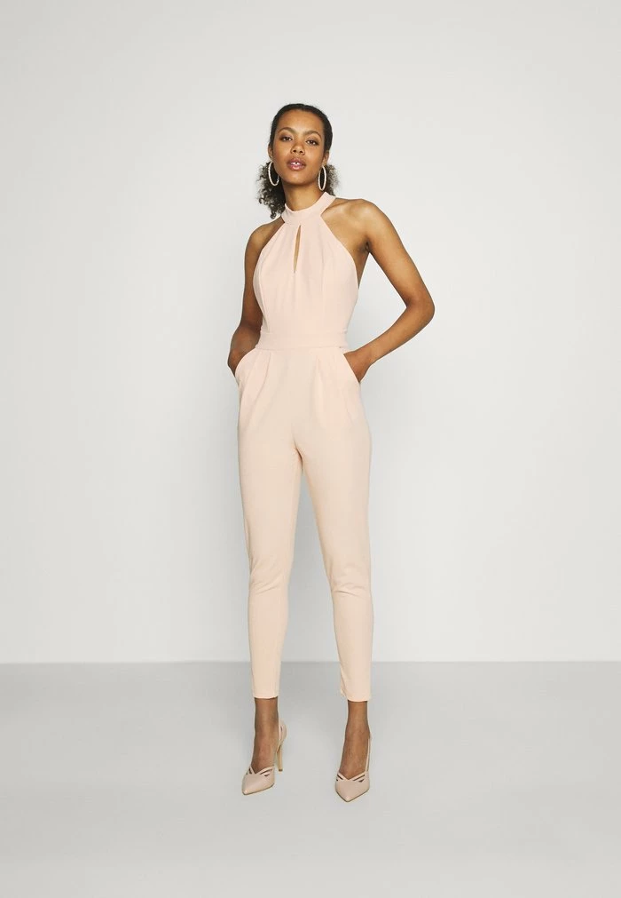 SHAZNY HALTER NECK - Jumpsuit - salmon pink WAL G. SHAZNY HALTER NECK - Jumpsuit - Salmon Pink -WAL G. Sales Store 56ce188240c345b5894dd13b930e3bd1