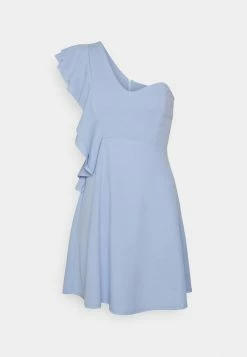 WAL G. ONE SHOULDER SKATER DRESS - Jersey Dress - Cornflower Blue -WAL G. Sales Store 56e287e74d6c473cbe295a134ea2bd20