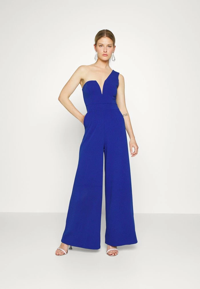 FLEUR ONE SHOULDER JUMPSUIT - Jumpsuit - electric blue WAL G. FLEUR ONE SHOULDER JUMPSUIT - Jumpsuit - Electric Blue -WAL G. Sales Store 57e34b0479914adfa8325907deb4b11c