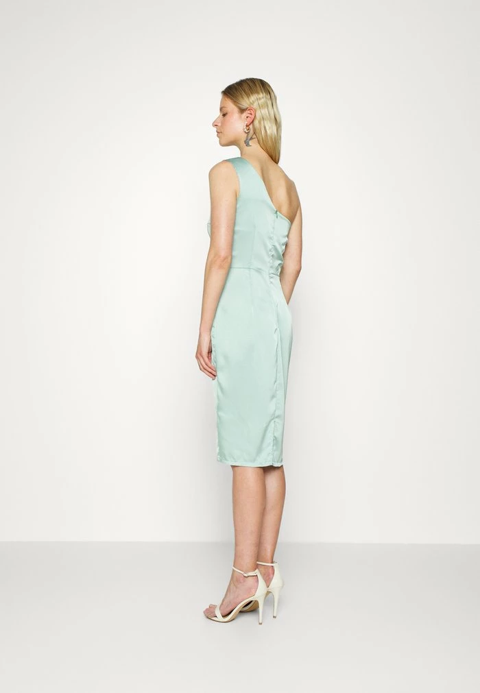 WGXZL WEDDING - JOY ONE SHOULDER RUFFLE MIDI DRESS - Cocktail dress / Party dress - mint WAL G. WGXZL WEDDING - JOY ONE SHOULDER RUFFLE MIDI DRESS - Cocktail Dress / Party Dress - Mint -WAL G. Sales Store 588b61ccb43d4d5890f8f02c63322c1d