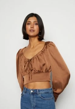 WAL G. MIA LONG SLEEVE - Blouse - Brown 3 WAL G. MIA LONG SLEEVE - Blouse - Brown -WAL G. Sales Store 5aad725fcb8d4a2f98a337aafc88af1c