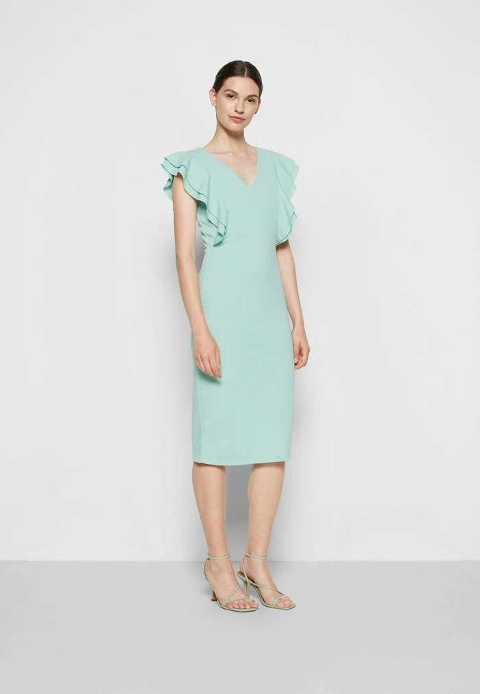 WGXZL WEDDING - ALESSIA FRILL SLEEVE MIDI DRESS - Shift dress - mint WAL G. WGXZL WEDDING - ALESSIA FRILL SLEEVE MIDI DRESS - Shift Dress - Mint -WAL G. Sales Store 5cb2edd00a0d4995bfddb4df88fc5c5f