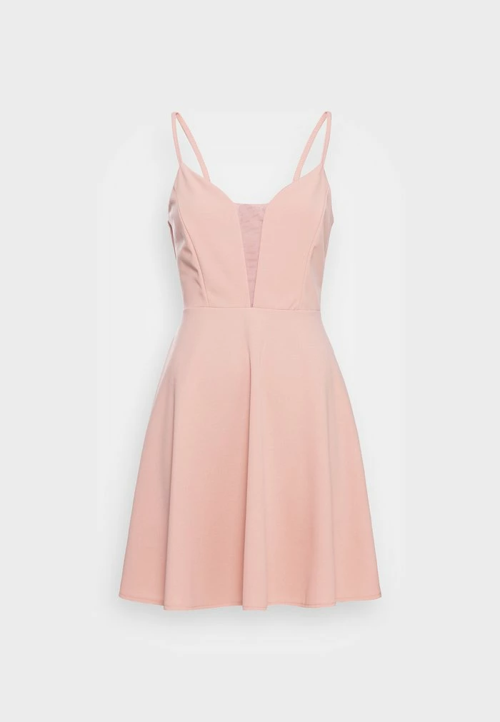XANTHE V NECK SKATER DRESS - Cocktail dress / Party dress - blush pink WAL G. XANTHE V NECK SKATER DRESS - Cocktail Dress / Party Dress - Blush Pink -WAL G. Sales Store 5fc4b07d86354a5193dd2be3aab43293