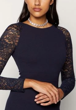 WAL G. SLEEVE MAXI - Occasion Wear - Navy Blue -WAL G. Sales Store 608e174bc66543e29e23f552e114d898