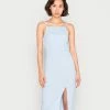 WAL G. STRAPPY SQUARE NECK MIDI DRESS - Shift Dress - Cornflower Blue