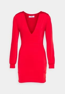 WAL G. TASHA V NECK MINI DRESS - Cocktail Dress / Party Dress - Red -WAL G. Sales Store 628f38754334483199798154208375f1