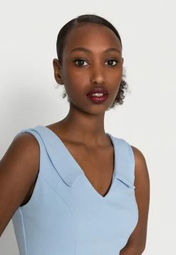 WAL G. MADDISON COLLAR MIDI DRESS - Cocktail Dress / Party Dress - Baby Blue -WAL G. Sales Store 66a5190cb8394029acf9ba1771d04f6e