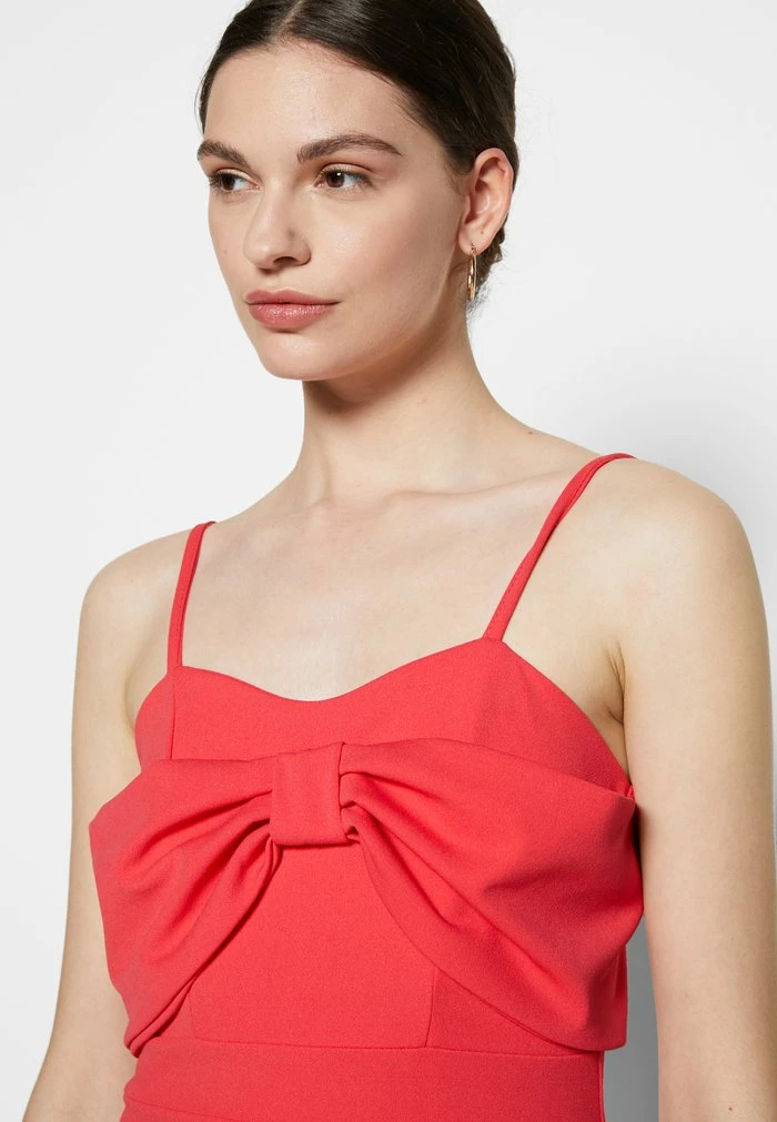 WGXZL WEDDING - PARIS BOW MIDI DRESS - Cocktail dress / Party dress - coral WAL G. WGXZL WEDDING - PARIS BOW MIDI DRESS - Cocktail Dress / Party Dress - Coral -WAL G. Sales Store 674cf235fd33493f967a2f09c09d5351