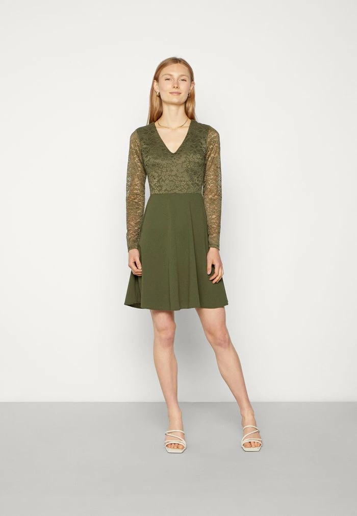 MICHELLE SKATER - Cocktail dress / Party dress - olive green WAL G. MICHELLE SKATER - Cocktail Dress / Party Dress - Olive Green -WAL G. Sales Store 675dd34148b54f219a4e6d2611b62785