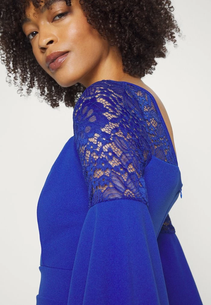 WGXZL WEDDING - FLORA FLARE SLEEVE SKATER DRESS - Cocktail dress / Party dress - electric blue WAL G. WGXZL WEDDING - FLORA FLARE SLEEVE SKATER DRESS - Cocktail Dress / Party Dress - Electric Blue -WAL G. Sales Store 6774ec5943ce4e8ca4319d20b0693ae7