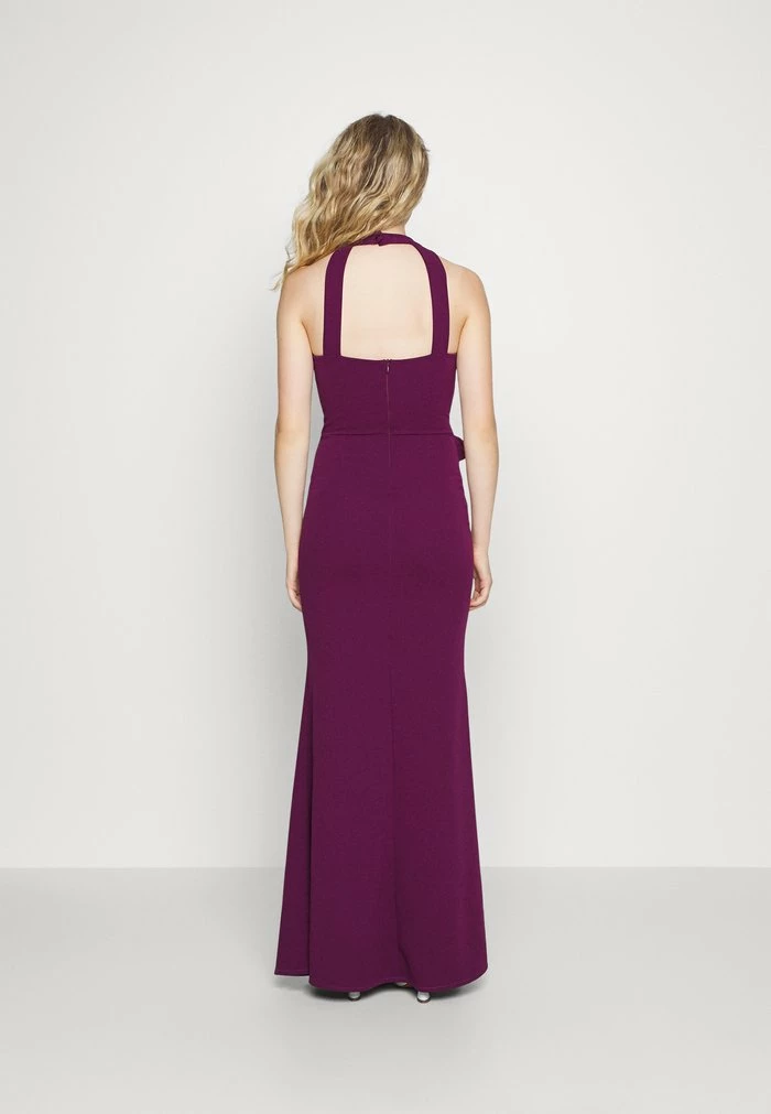 TILLY RUFFLE HALTER NECK MAXI DRESS - Cocktail dress / Party dress - plum WAL G. TILLY RUFFLE HALTER NECK MAXI DRESS - Cocktail Dress / Party Dress - Plum -WAL G. Sales Store 67dbe530451447d59b2c5c318c6a9dd0