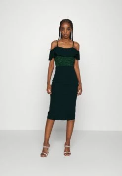 WAL G. EMAAN MIDI DRESS - Jersey Dress - Forest Green