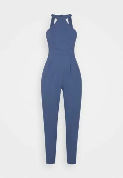 WAL G. SULTANA HALTER NECK JUMPSUIT - Jumpsuit - Denim Blue -WAL G. Sales Store 68a66bab849a44fba0d6e4c00b8bbe4b