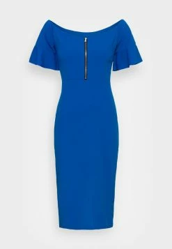 WAL G. ELDAR OFF THE SHOULDER ZIP FRONT MIDI DRESS - Shift Dress - Electric Blue 3 WAL G. ELDAR OFF THE SHOULDER ZIP FRONT MIDI DRESS - Shift Dress - Electric Blue -WAL G. Sales Store 6b7e0d32094e40c8a6f1b0aa92c6a0bc