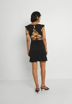 WAL G. ALULA LACE UP SKATER DRESS - Cocktail Dress / Party Dress - Black -WAL G. Sales Store 6ba774d2b55441ed80e3240e755a6b62