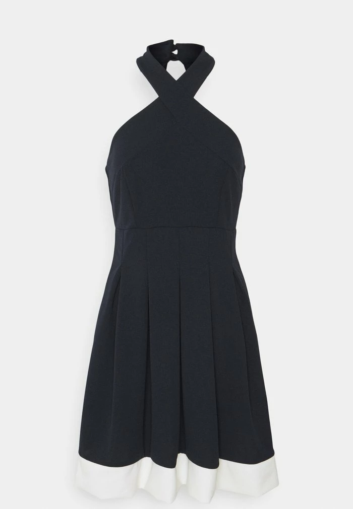 MILLY HALTER NECK CONTRAST SKATER DRESS - Cocktail dress / Party dress - navy/white WAL G. MILLY HALTER NECK CONTRAST SKATER DRESS - Cocktail Dress / Party Dress - Navy/white -WAL G. Sales Store 6c3b84e2467e4de4aafc2dd4f8036336