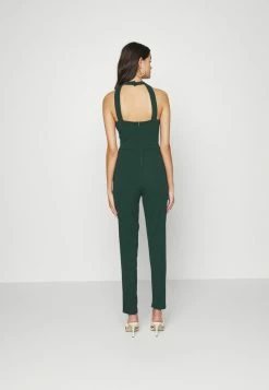WAL G. POPPY FRILL NECK - Jumpsuit - Forest Green -WAL G. Sales Store 6d317c95d3e14b82b3cc09f6c1905d79