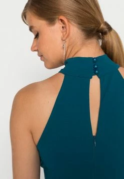 WAL G. SARA HALTER NECK MAXI DRESS - Occasion Wear - Dark Teal Blue 4 WAL G. SARA HALTER NECK MAXI DRESS - Occasion Wear - Dark Teal Blue -WAL G. Sales Store 6ddfddb5aa104560a1f4dea49ae5d611