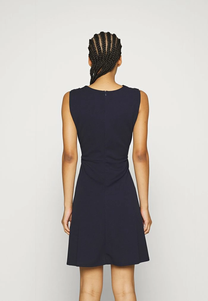 ACCESSORIE NECK SKATER DRESS - Cocktail dress / Party dress - navy blue WAL G. ACCESSORIE NECK SKATER DRESS - Cocktail Dress / Party Dress - Navy Blue -WAL G. Sales Store 6e1910046ad541daa18f8adb57779fac