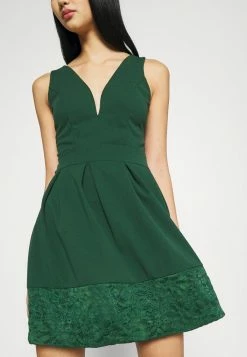 WAL G. NADIA VPLUNGE NECK SKATER DRESS - Cocktail Dress / Party Dress - Forest Green 4 WAL G. NADIA VPLUNGE NECK SKATER DRESS - Cocktail Dress / Party Dress - Forest Green -WAL G. Sales Store 6fc91c3f85ff4137aff85e82bb558ba5