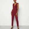 WAL G. RAYNA RUFFLED - Jumpsuit - Berry Wine