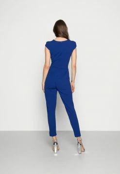 WAL G. SHORT SLEEVE V NECK - Jumpsuit - Blue -WAL G. Sales Store 711f3ce5c72344a5bc91a6248441df0c