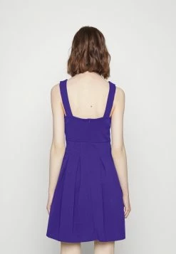 WAL G. PLAIN V NECK SKATER - Jersey Dress - Dark Purple -WAL G. Sales Store 716e6f1398b44ea4b63ba46228fde077
