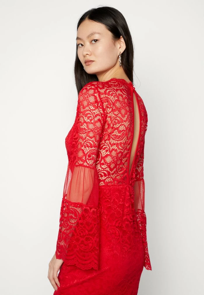 DETAIL MINI DRESS - Cocktail dress / Party dress - red WAL G. DETAIL MINI DRESS - Cocktail Dress / Party Dress - Red -WAL G. Sales Store 71cc203e9b93462397d5c6d69cc26cf6