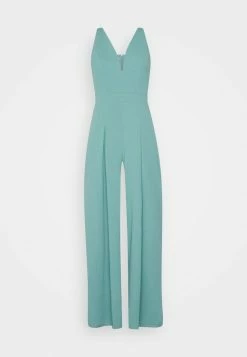 WAL G. JACKIE WIDE LEG - Jumpsuit - Sage Green -WAL G. Sales Store 7259d1856f354bc399d909c4f56913ff
