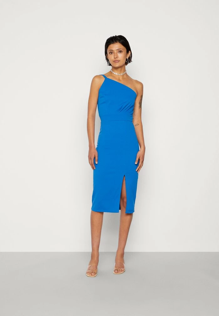 TOM ONE SHOULDER MIDI - Cocktail dress / Party dress - electric blue WAL G. TOM ONE SHOULDER MIDI - Cocktail Dress / Party Dress - Electric Blue -WAL G. Sales Store 746ecd4124ae440c9944a1be2d96850b